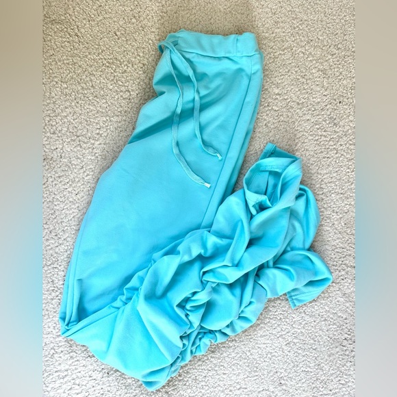 Mermaid blue stacked pants - Picture 3 of 6